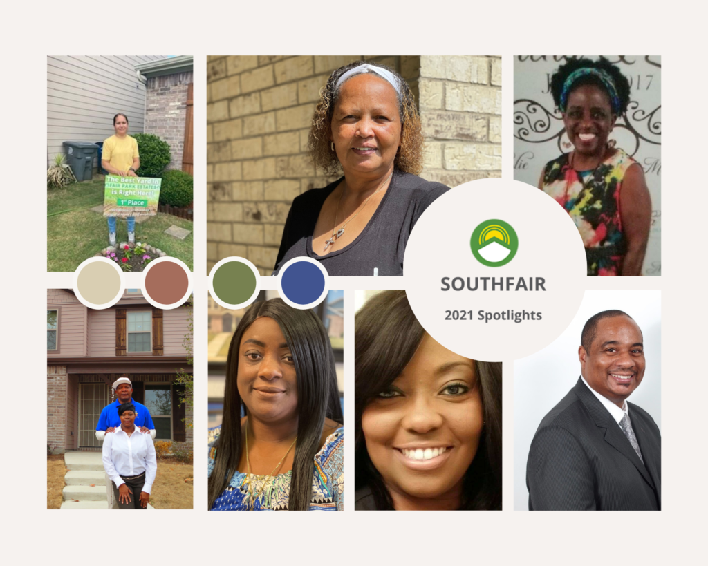 In 2021, SouthFair recognized seven individuals to spotlight through the quarterly newsletters:
The Rodriguez Family
Mr. Kinney and Ms. Stevenson
Monica Cotton
Lorena Muckelroy
Lasharla Hinton
Marian Williams
Derrick Nutall