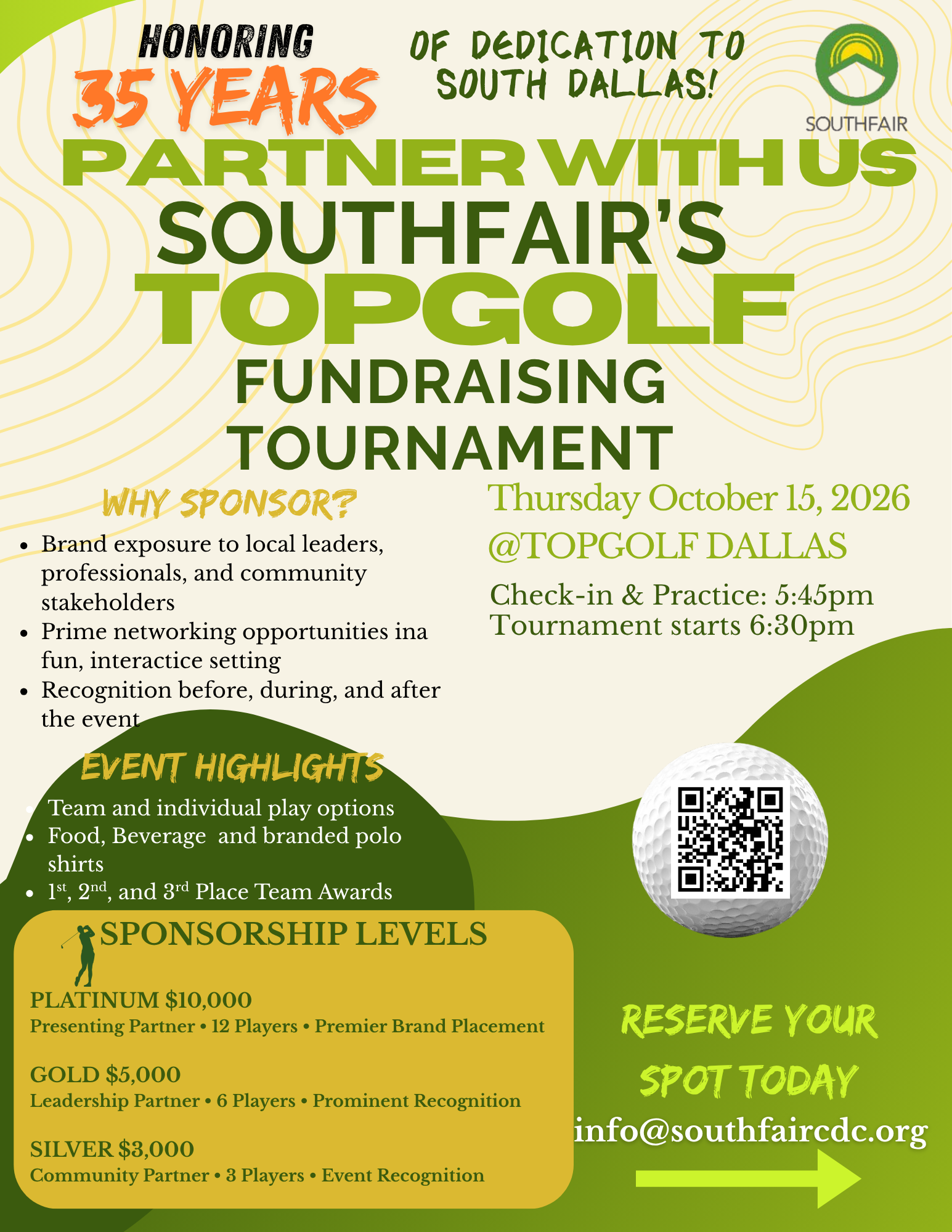 Southfair's Topgolf Fundraising Tournament
